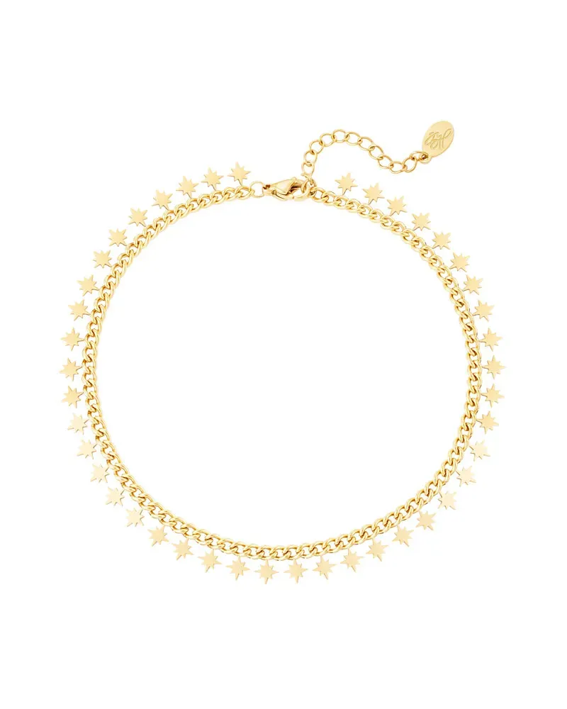 LOVEDRUNKY Sparkling Stars armband goud sterren