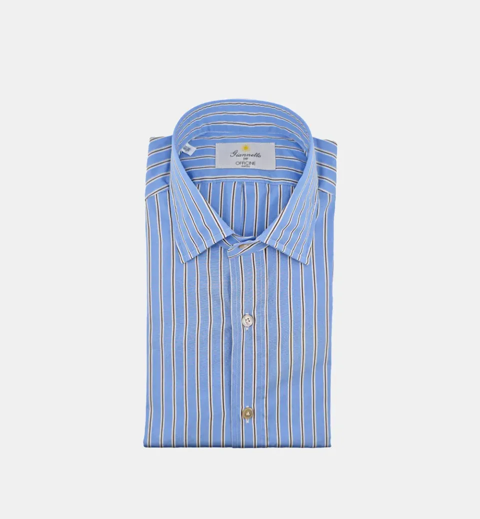 Sanfort X Officine 62204 A2250C 4703 overhemd blauw