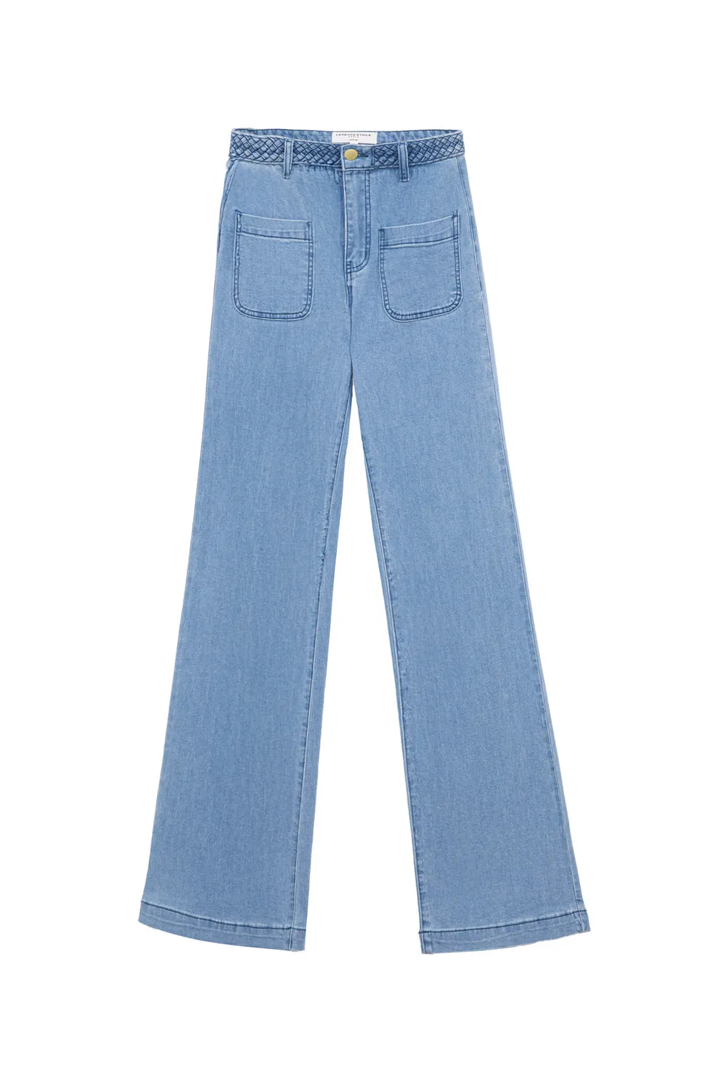 La Petite Etoile Sonny flared jeans stone uitlopend