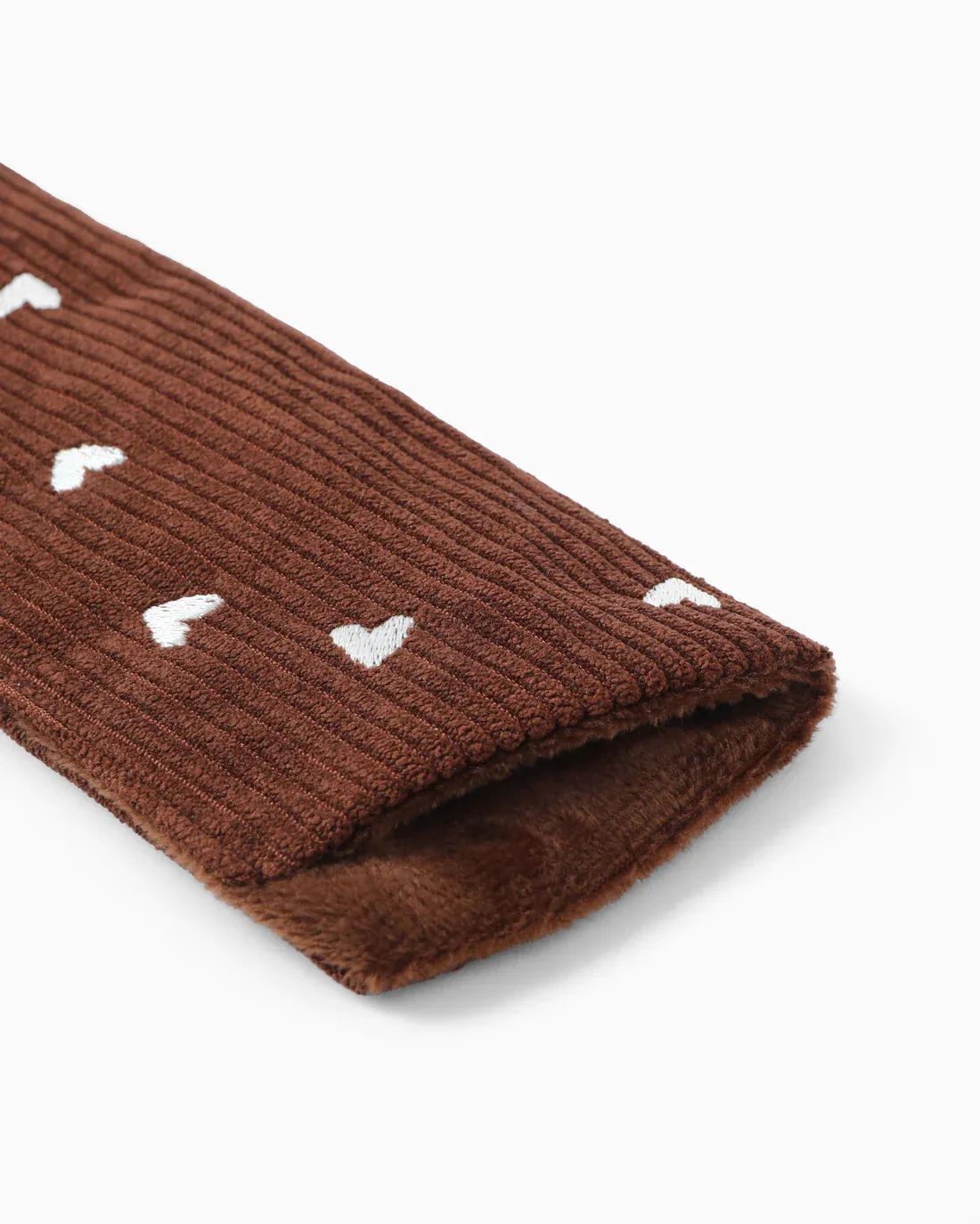 Amiek Chocolate brillenhoesje bruin fleece