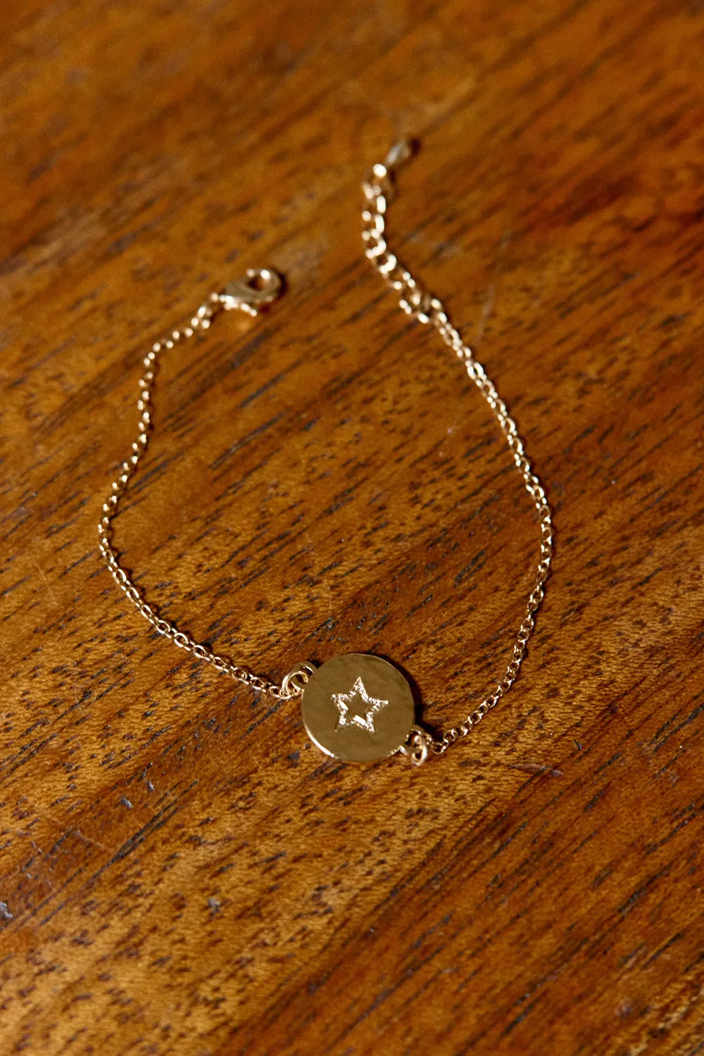 La Petite Etoile Aime gehamerde armband goud