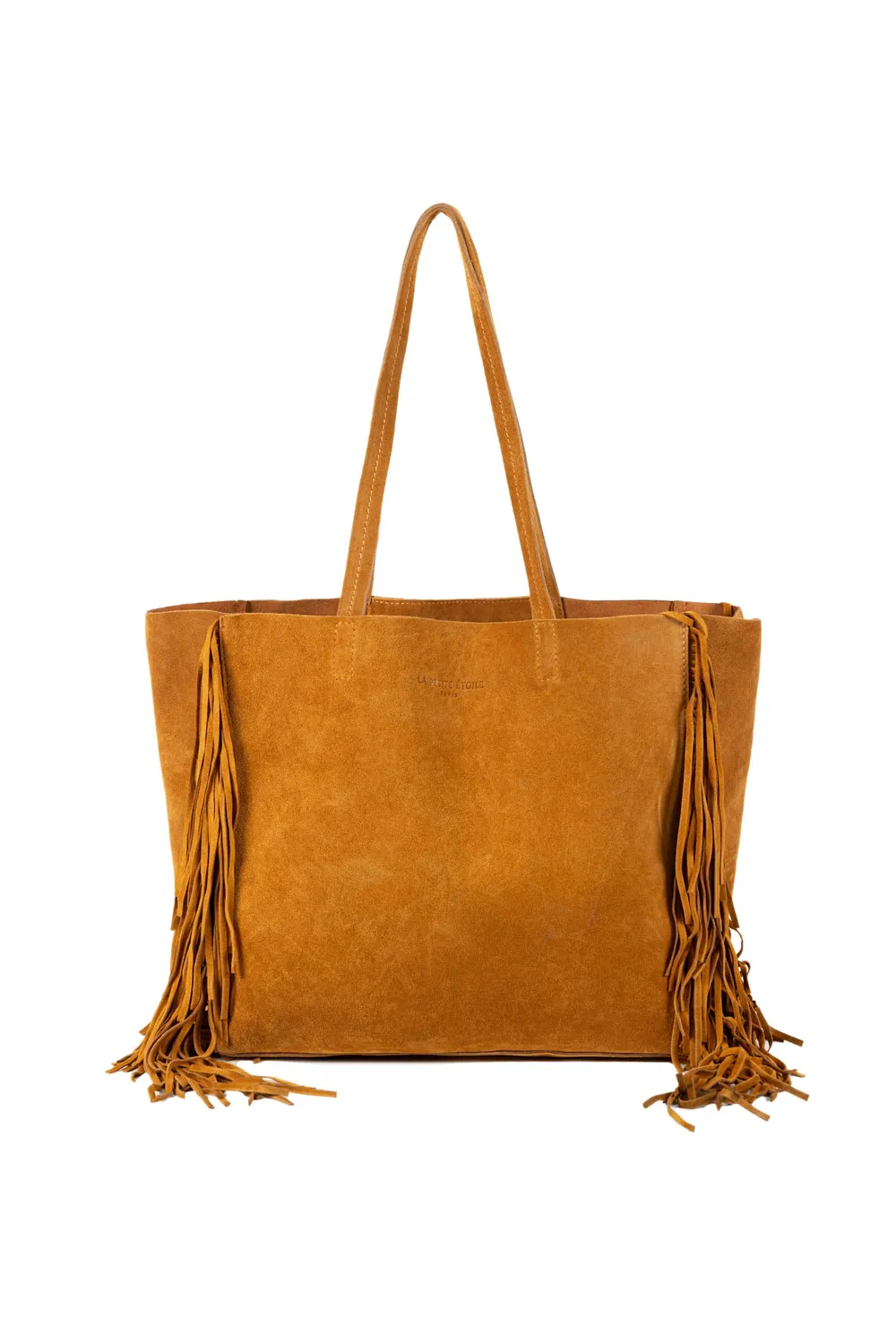 La Petite Etoile Aldo shopper camel suède franjes