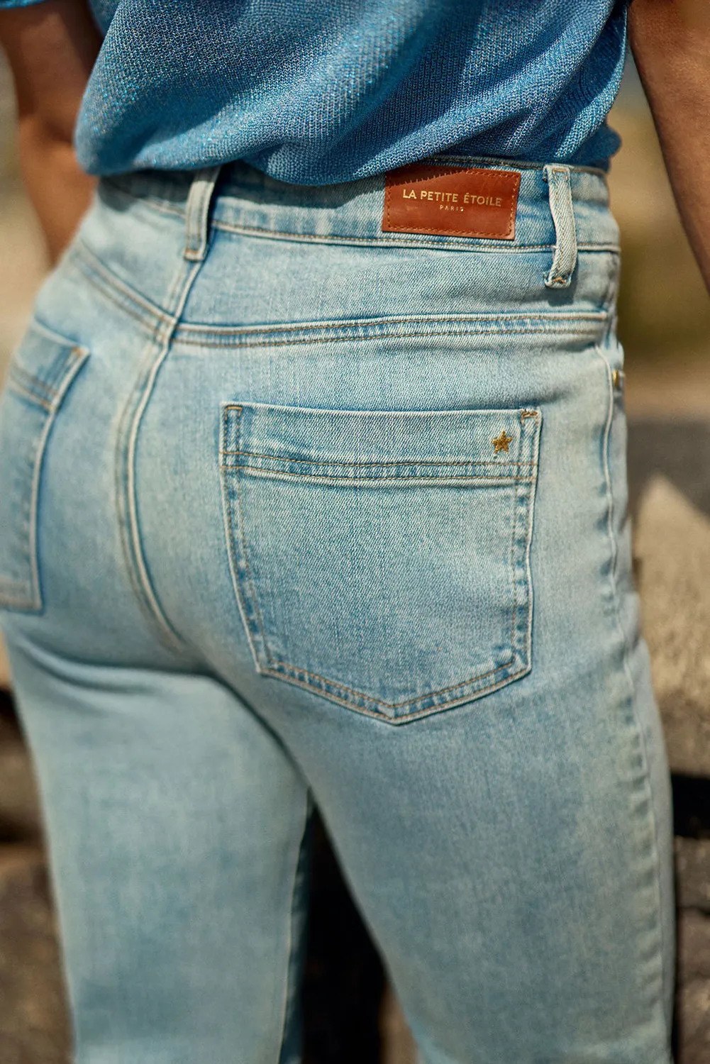 La Petite Etoile Brieg slim jeans stone gewassen