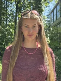 Amiek Lyn Necklace ketting roze oranje kralen