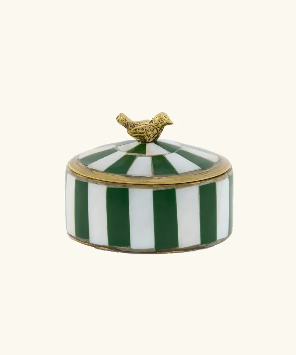 Amiek Lola Circus Medium sieradendoosje groen 7 cm