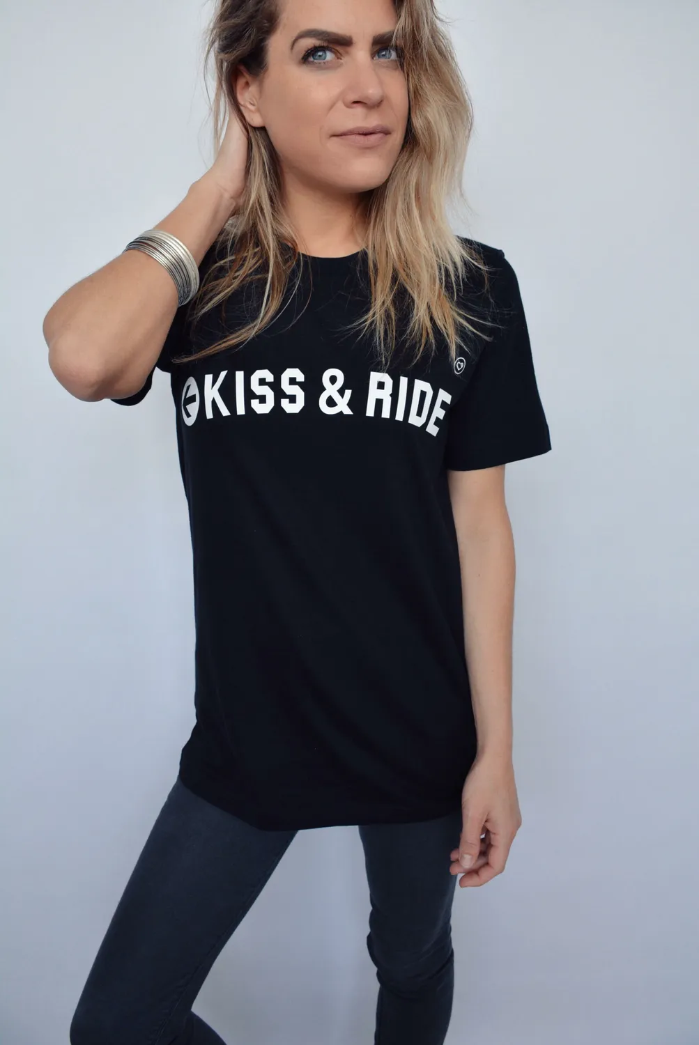 LOVEDRUNKY Kiss & Ride T-shirt zwart festival