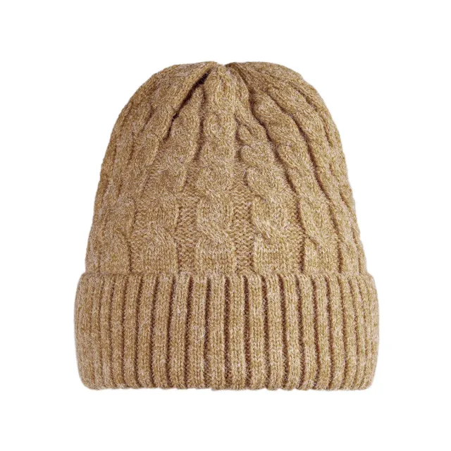 LOVEDRUNKY Beanie Knit muts beige
