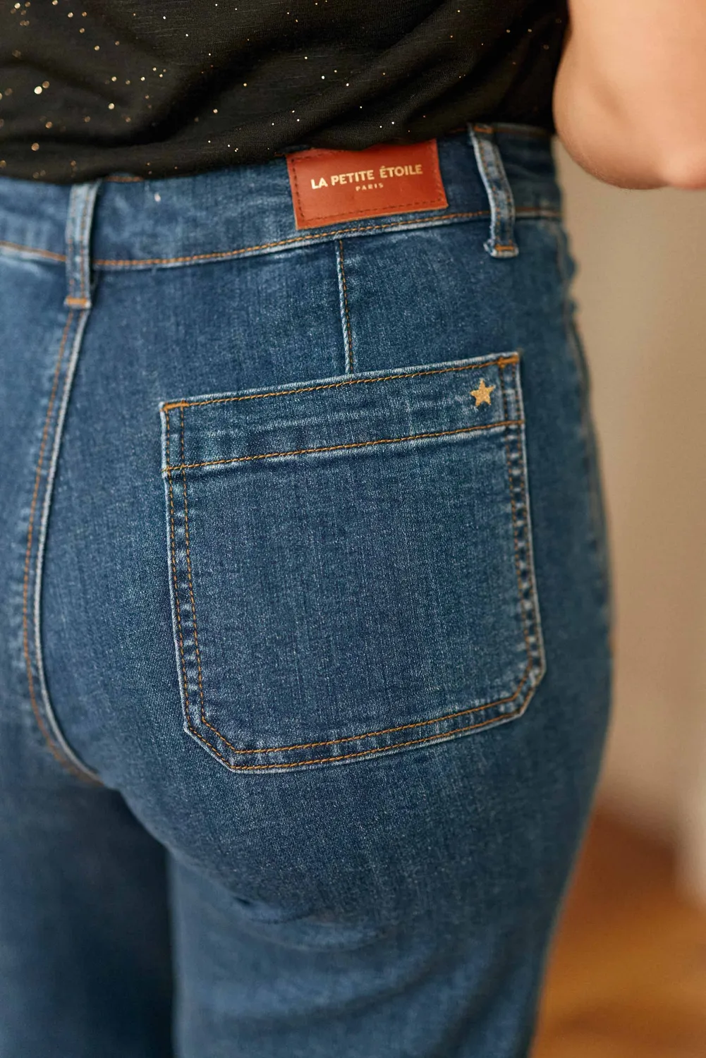 La Petite Etoile Atlanta wijde jeans wash flare
