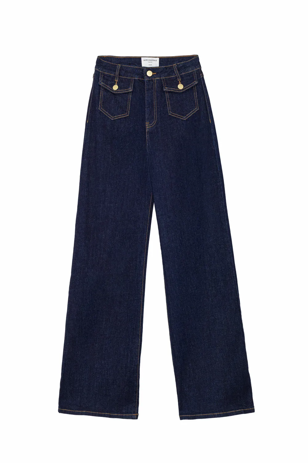 La Petite Etoile Peyton flare jeans brut hoge taille