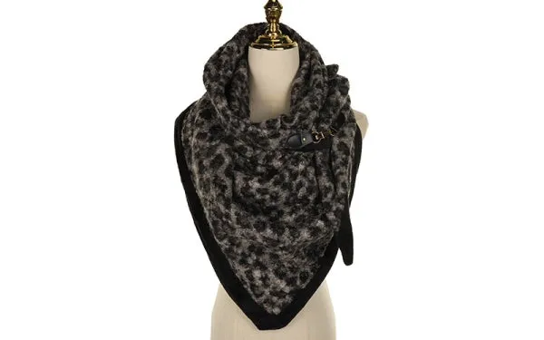Amiek La Parva sjaal black panter 180x70