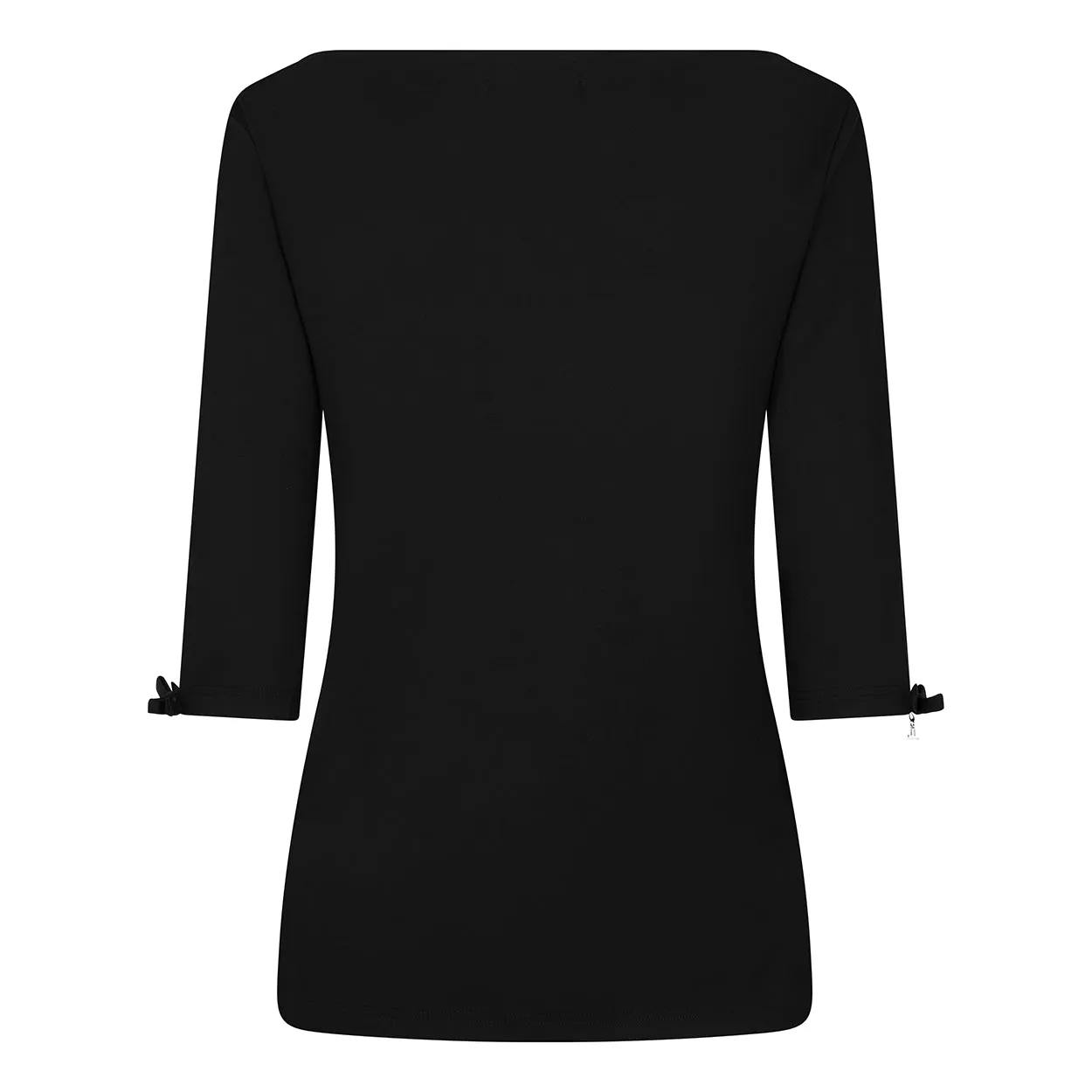 Laboutiek Colette Top zwart boothals driekwart mouw