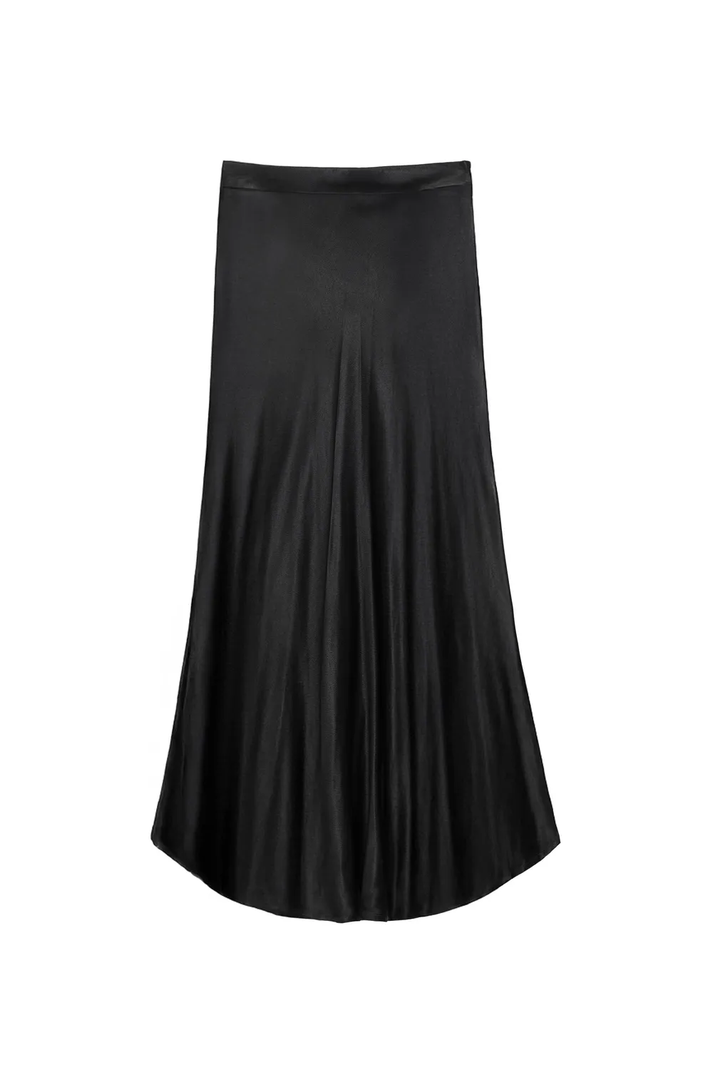 La Petite Etoile Jilly rok midi zwart satijn
