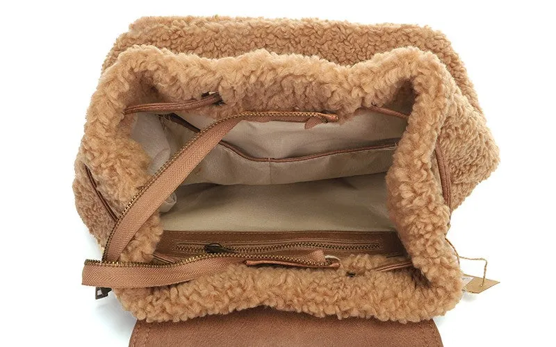I'm Dutch Zurich rugzak camel teddy vegan leer