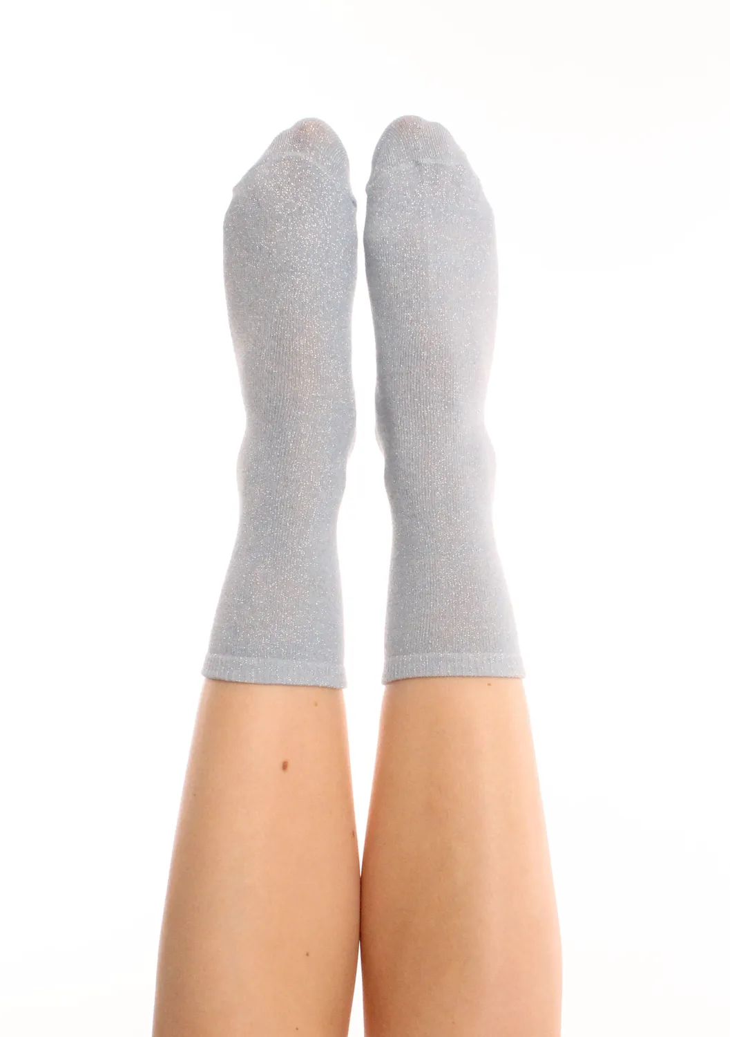 LOVEDRUNKY Glitter blauwe sokken one size