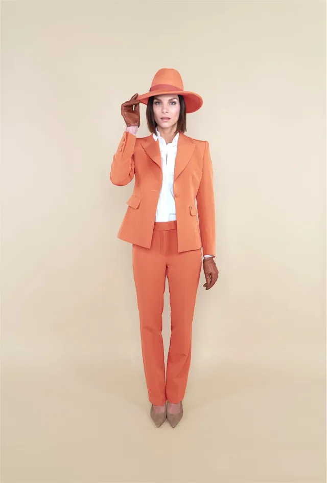 Laboutiek Flair Trouser pantalon peach hoge taille