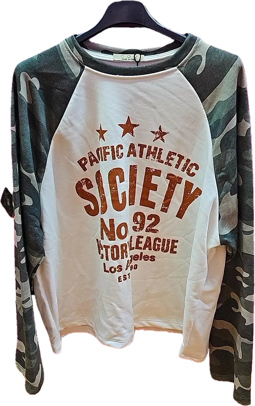 Amiek Society longsleeve onesize katoenmix maat 42