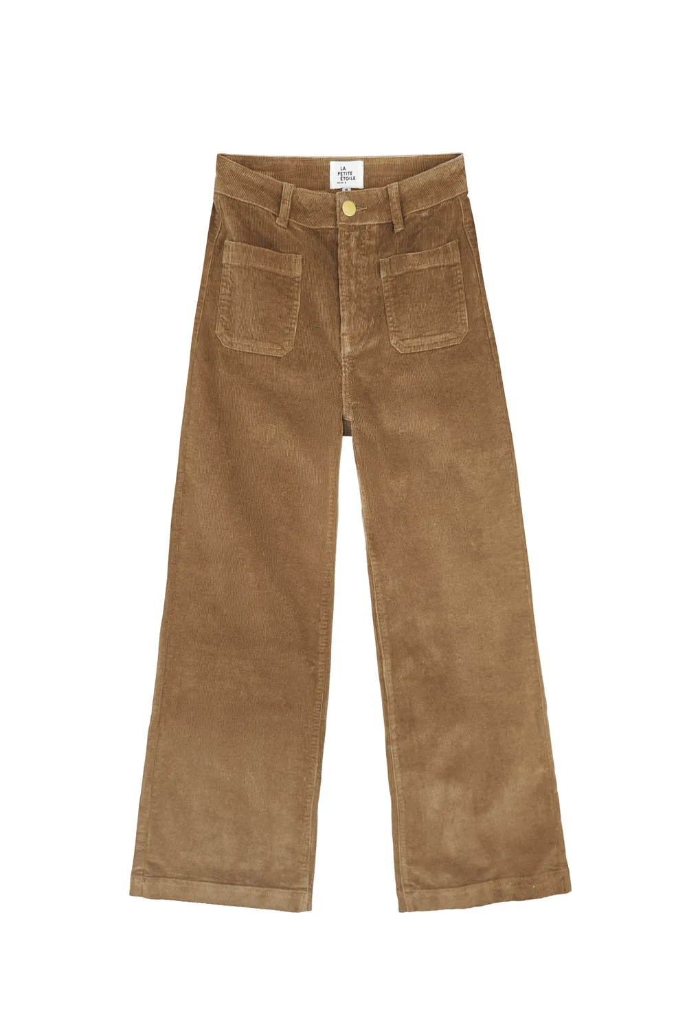 La Petite Etoile Atlanty wijde broek beige fluweel
