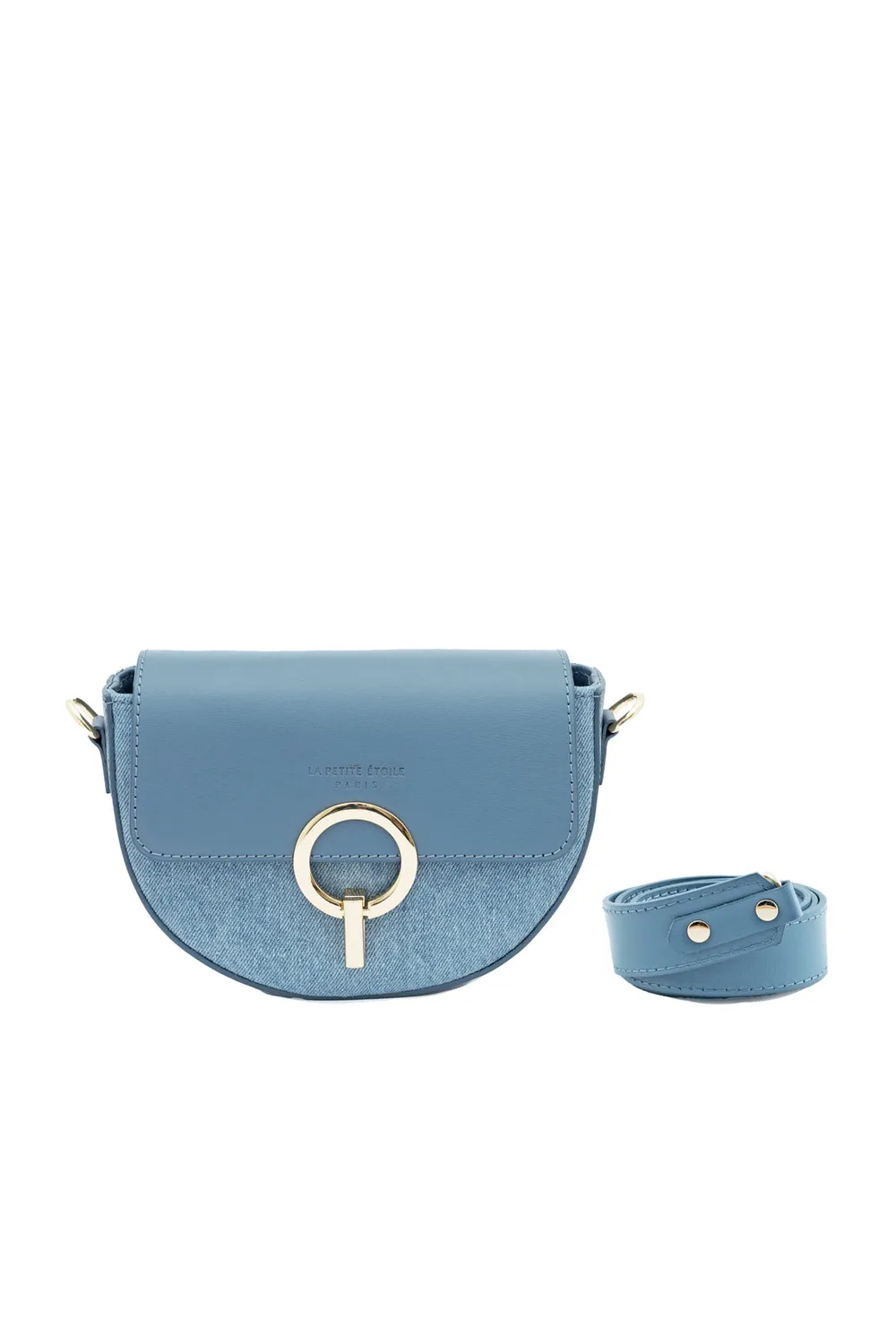 La Petite Etoile Jim leren handtas stone