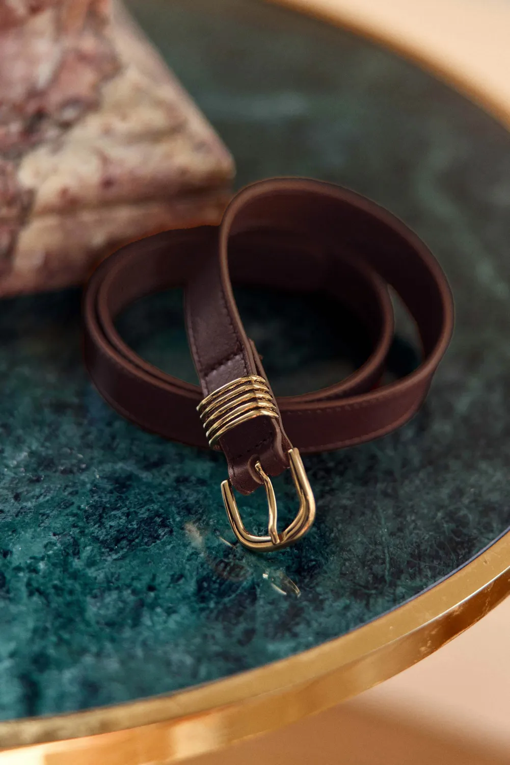 La Petite Etoile Ana riem bruin leer 75-90