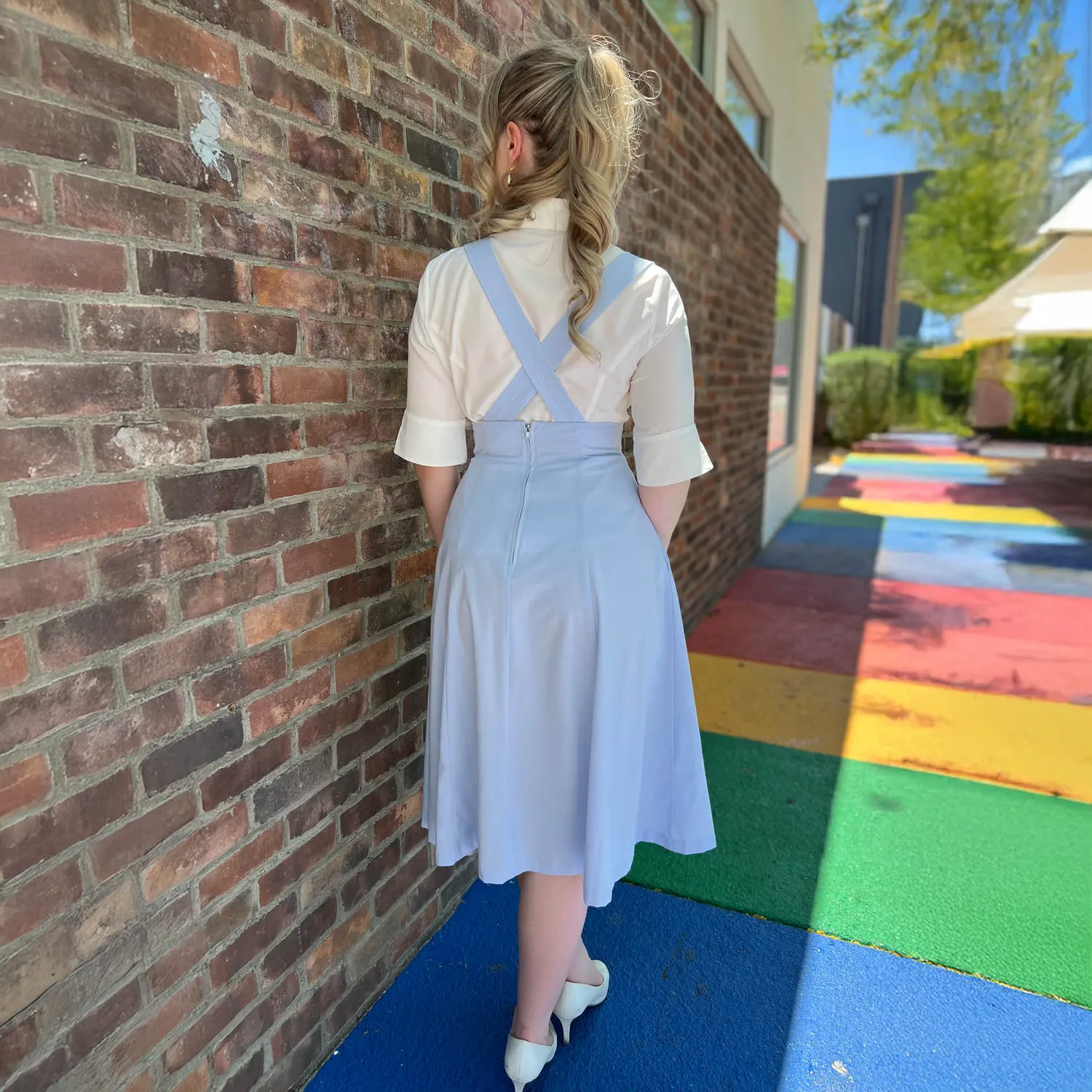 Tatyana Full Circle Retro jumper prinsesblauw