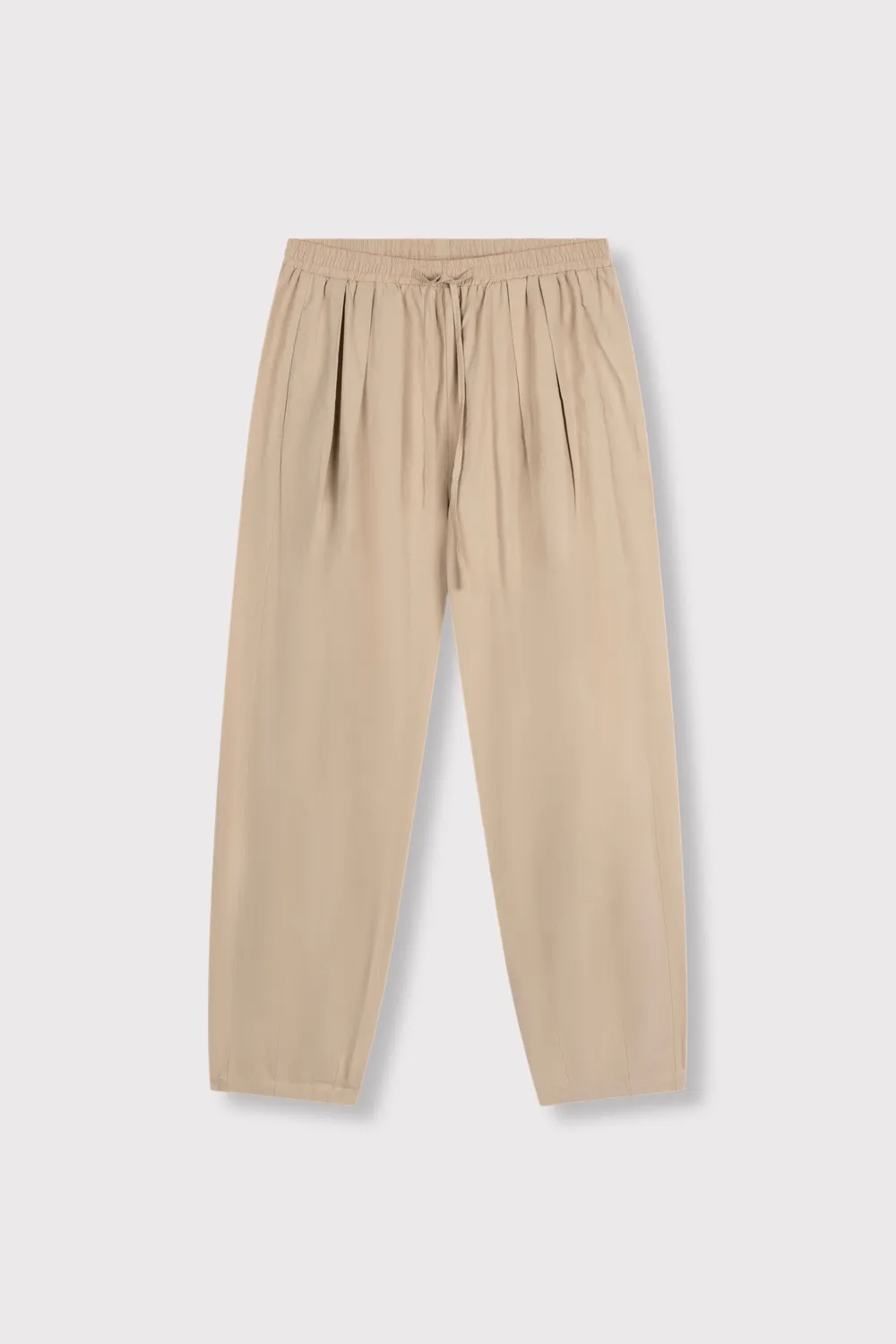 Amiek Roose pantalon sand beige natuurlijke stof