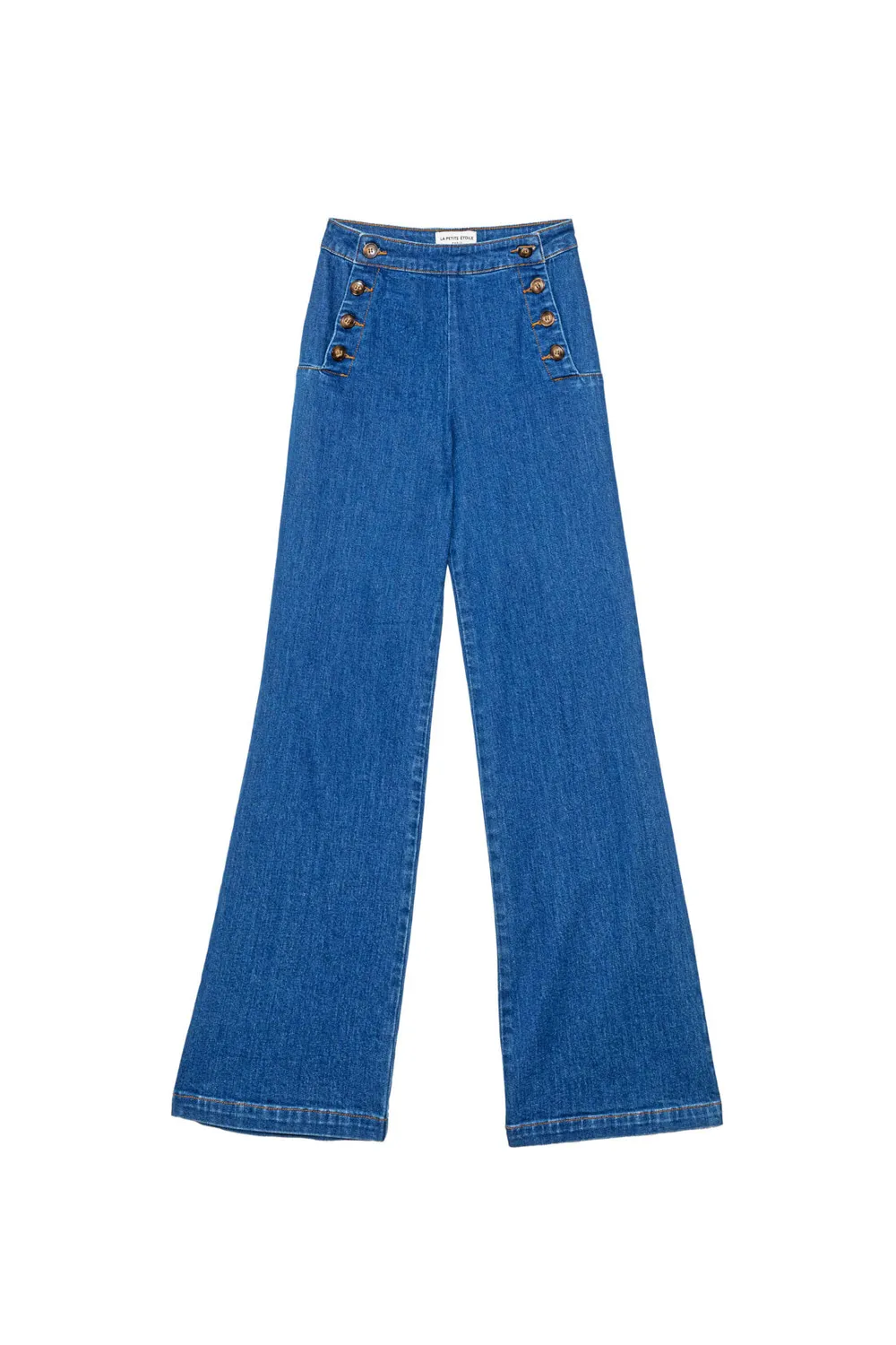 La Petite Etoile Paulie jeans wash met knoopsluiting