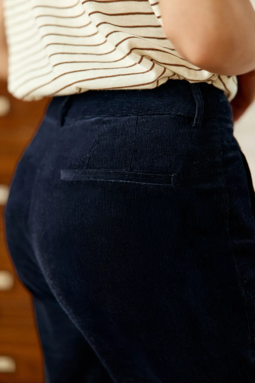 La Petite Etoile Parfaito cigarette broek marine fluweel