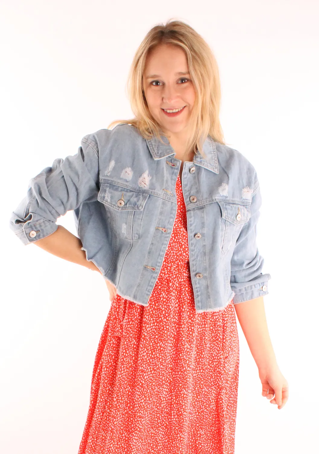 LOVEDRUNKY Denim Jacket spijkerjas blauw kort