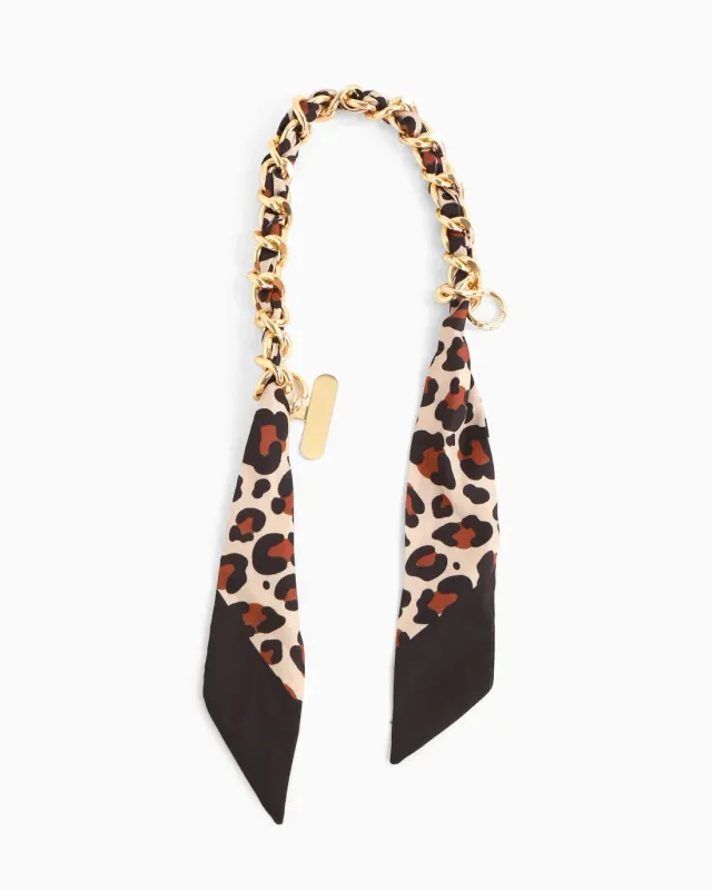 Amiek Leopard telefoonkoord bagcharm panterprint 3-in-1