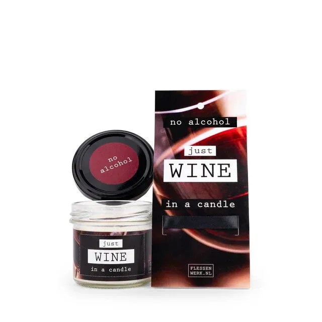 Amiek Just Wine geurkaars koffie sojawas 18 uur