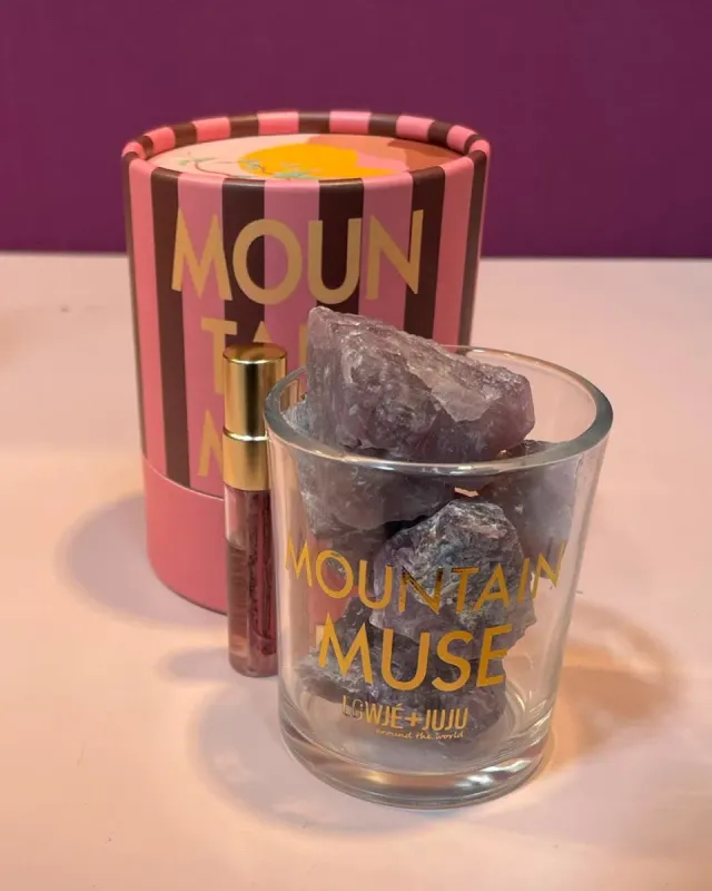 Amiek Mountain Muse geurstenen giftset met oliespray