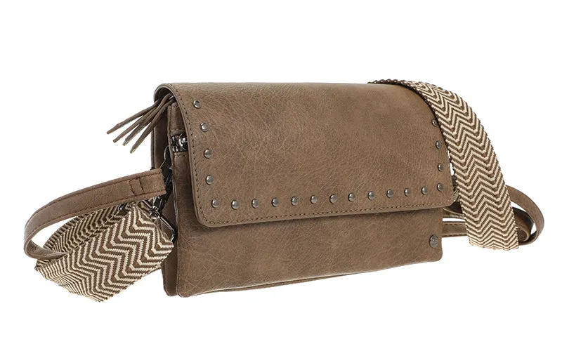 Amiek San Martin schoudertasje dark camel