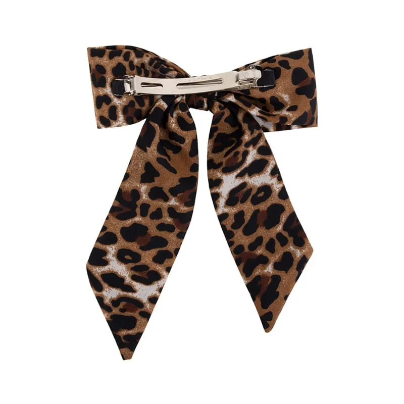 Amiek Leopard Bow haarclip panter strik