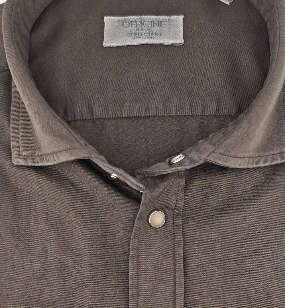 Officine Napoli Niko 1379 164 overhemd moro katoen