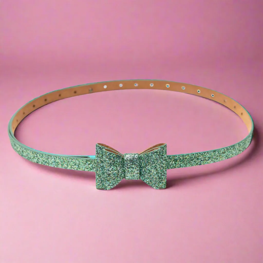Tatyana Retro Bow verstelbare riem lak rood strik