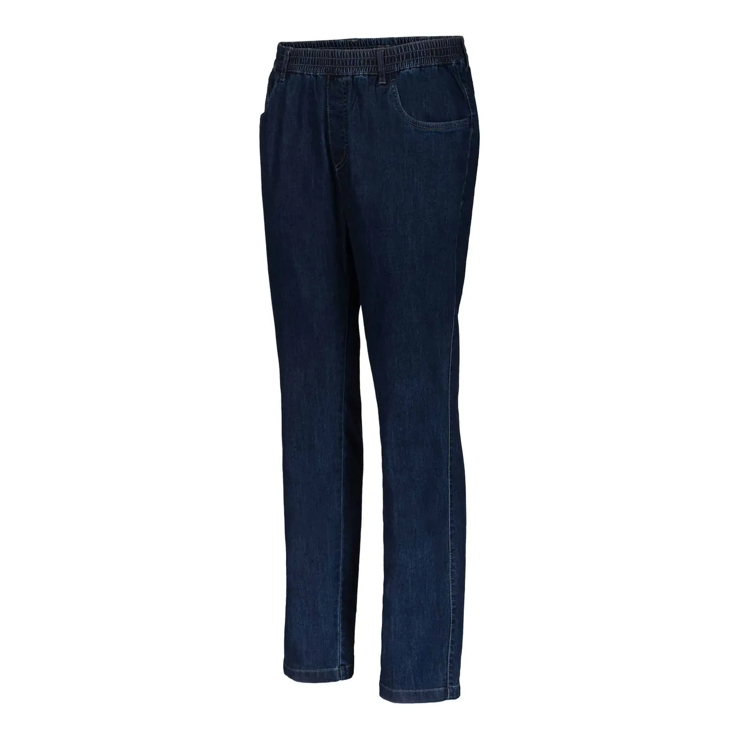 Seniorenkleding Niels Heren Jeans Donkerblauw Stretch