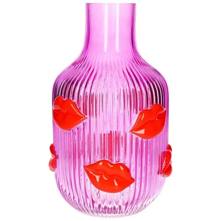 Amiek L'amour vaas lippen roze 30 cm