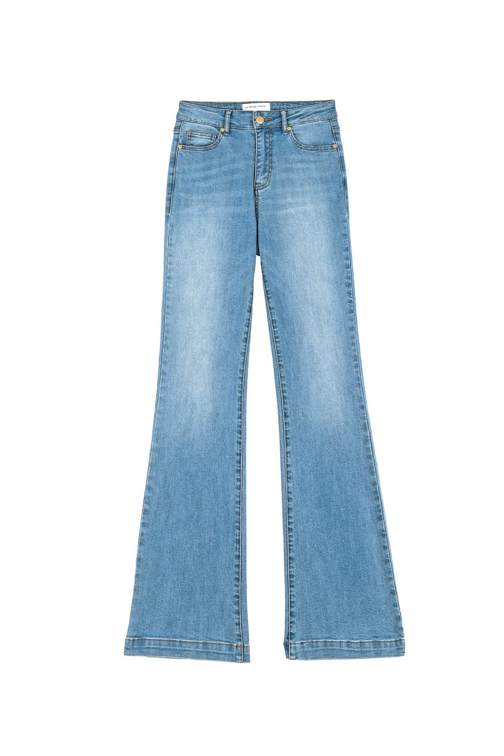 La Petite Etoile Lancelot flare jeans stone hoge taille