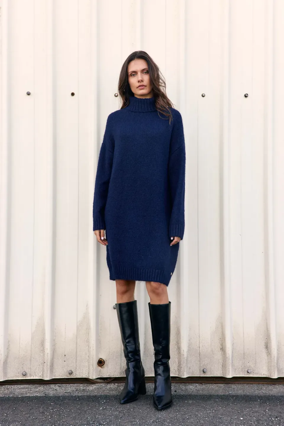 La Petite Etoile Mathea trui jurk marine col