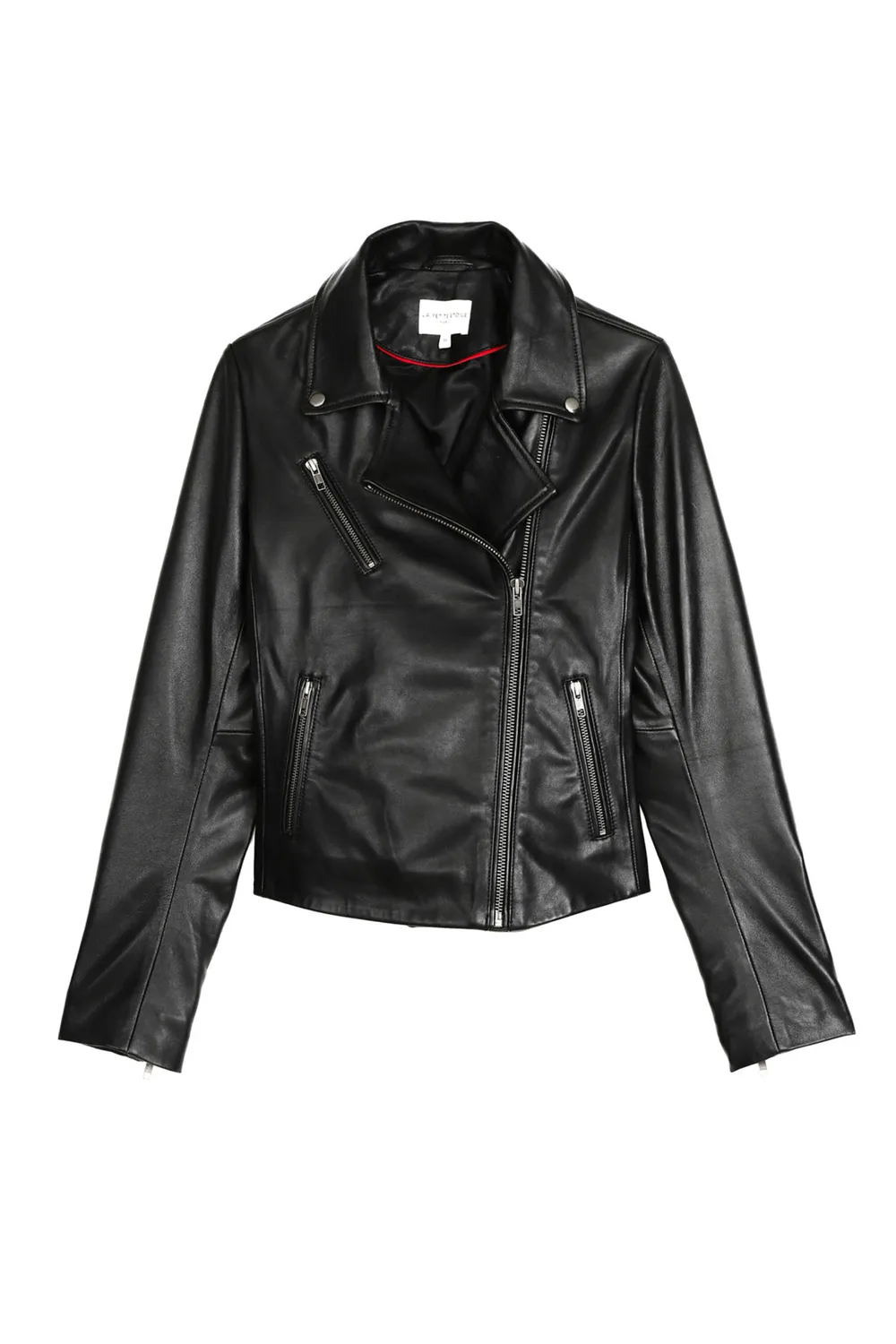 La Petite Etoile Moliere perfecto leren jas zwart