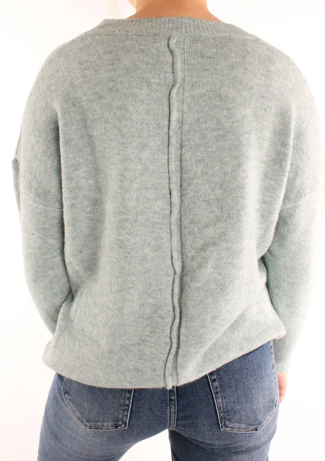 LOVEDRUNKY Melange trui mint losse fit