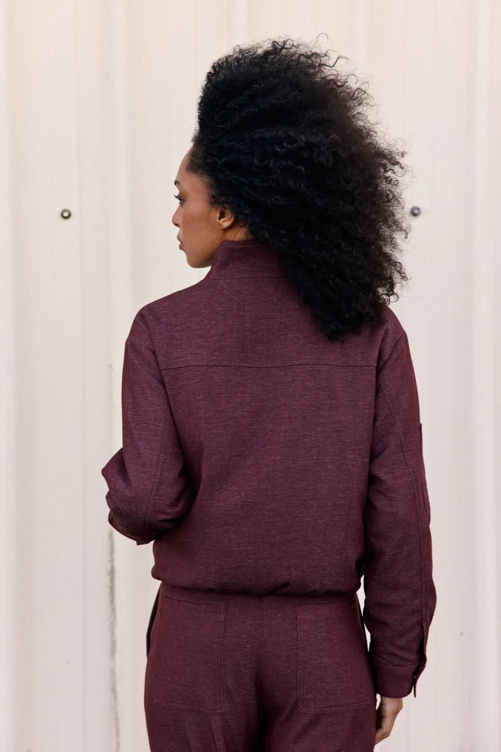 La Petite Etoile Vesky blouson bordeaux gemêleerd