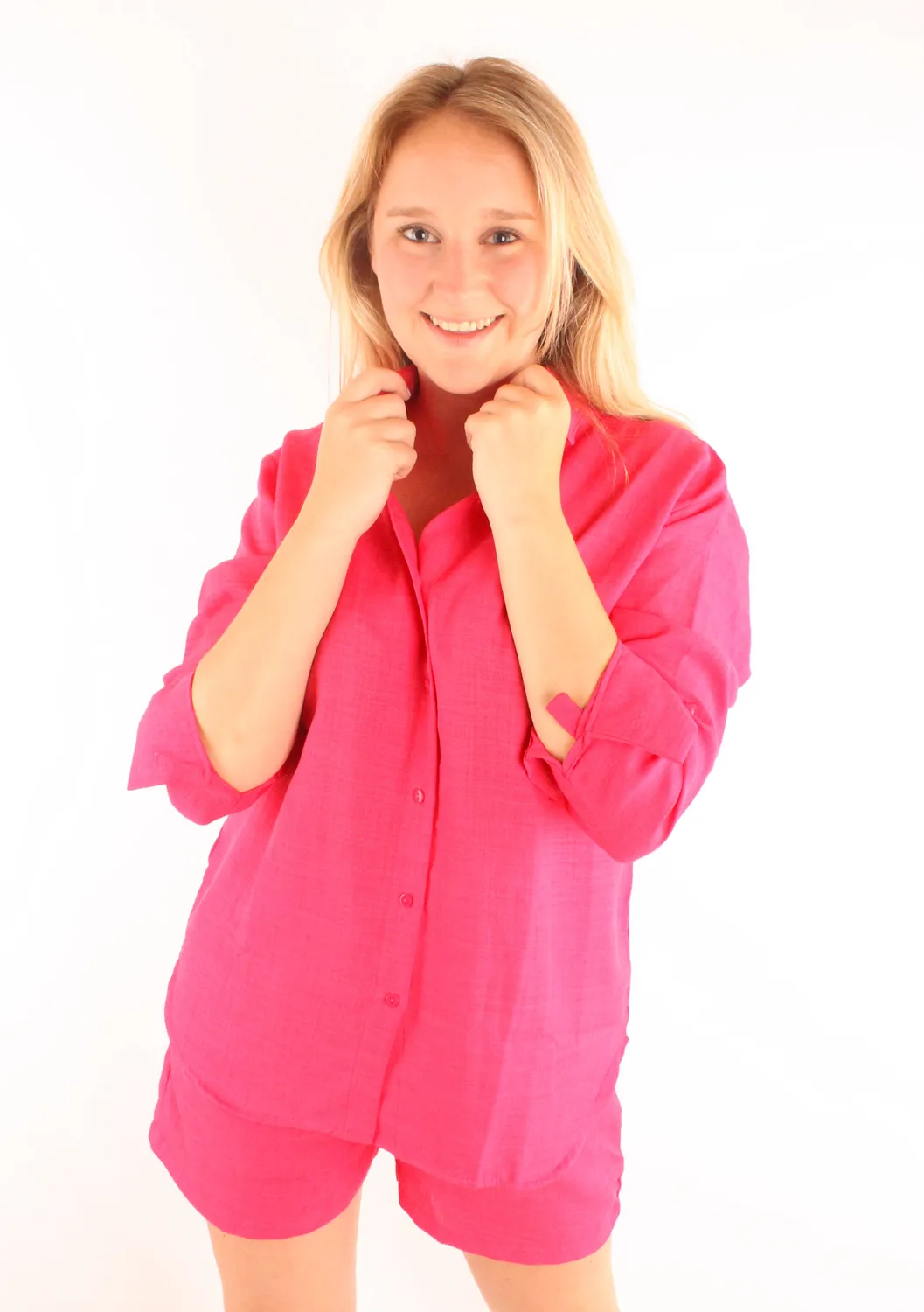 LOVEDRUNKY Muhil blouse set roze met short