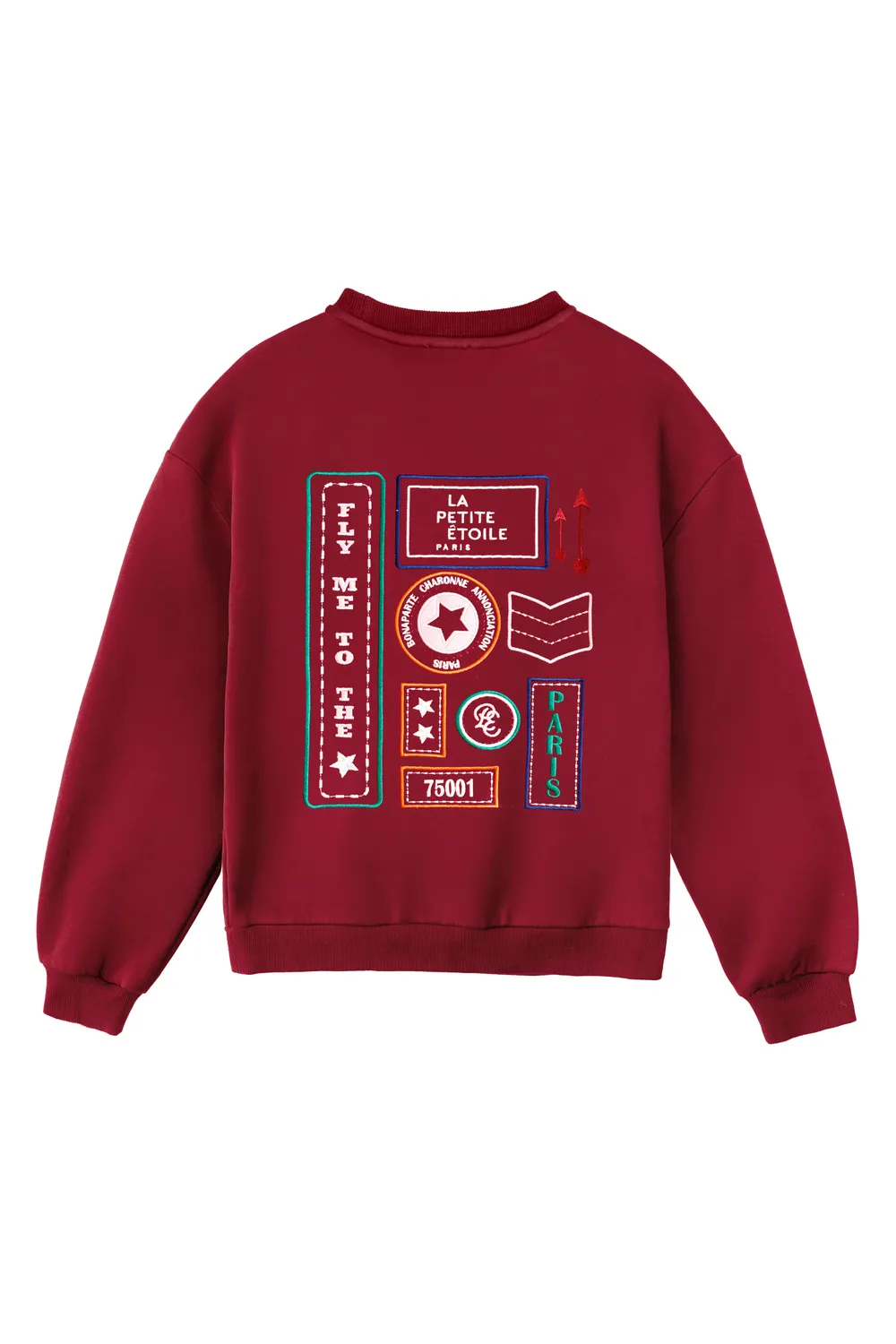 La Petite Etoile Tenky sweater marine geborduurd fleece