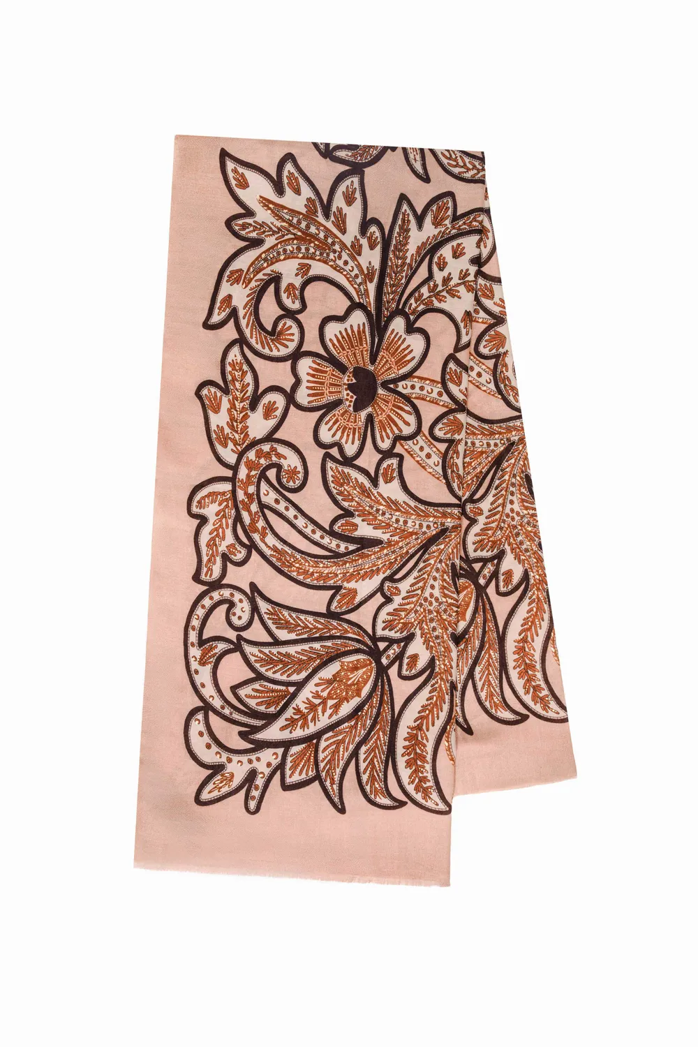 La Petite Etoile Arlen sjaal roze paisley one-size
