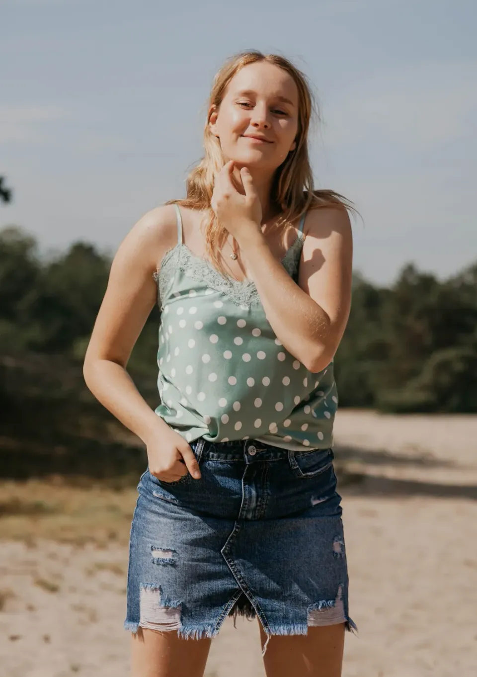 LOVEDRUNKY Spijkerrok Denim spijkerrok raw edge