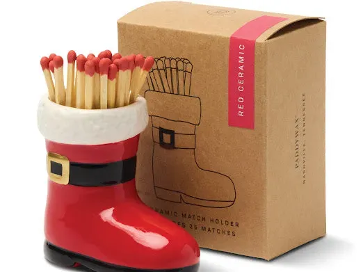 Amiek Santa Boot luciferhouder kerst met lucifers
