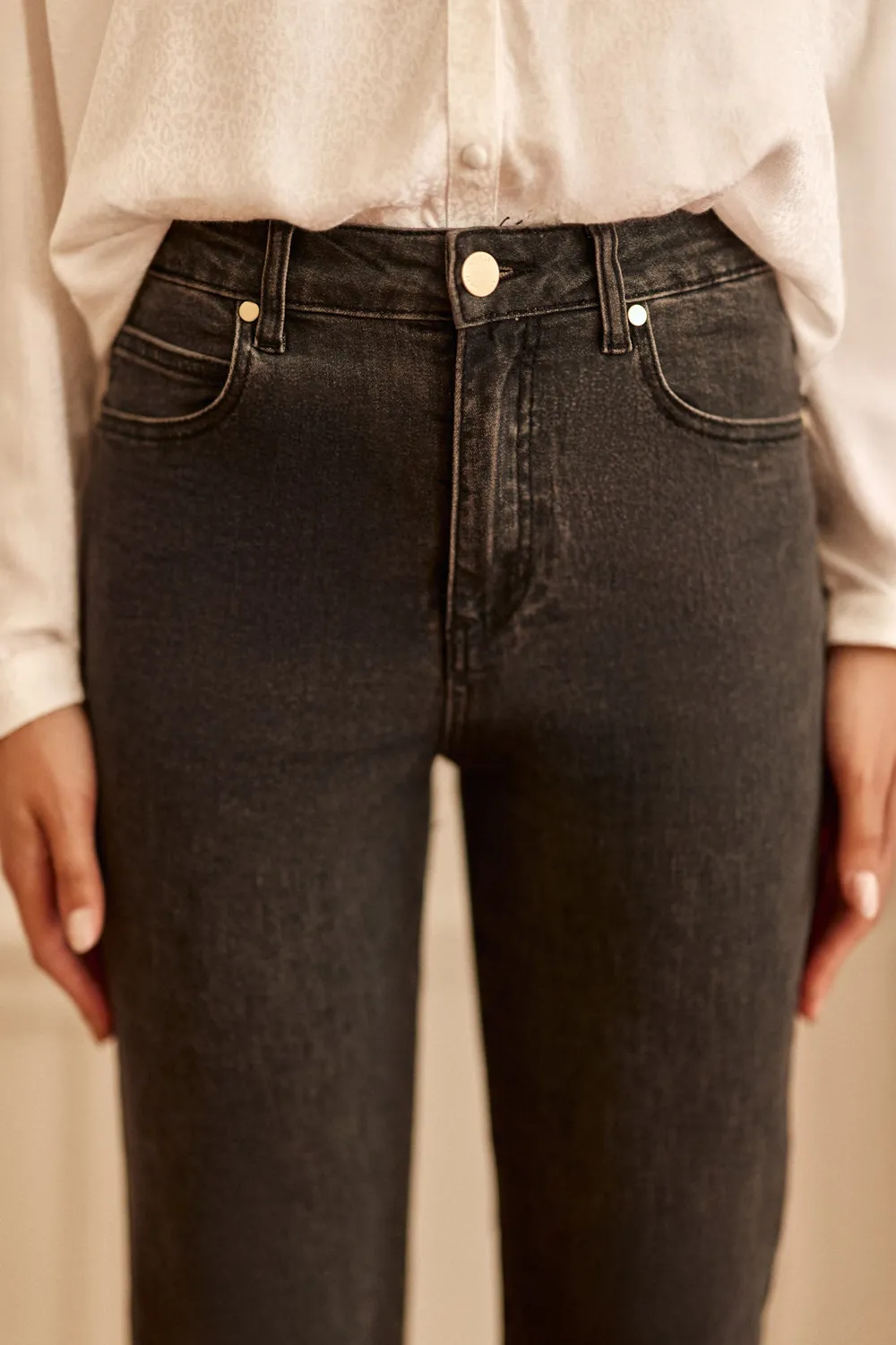 La Petite Etoile Brieg slim jeans grijs