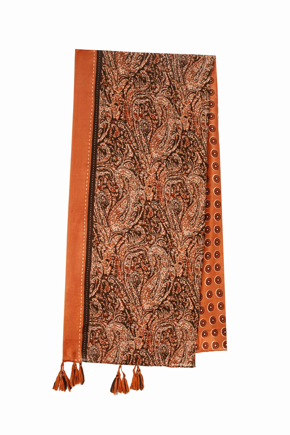 La Petite Etoile Arlen sjaal steenrood paisley