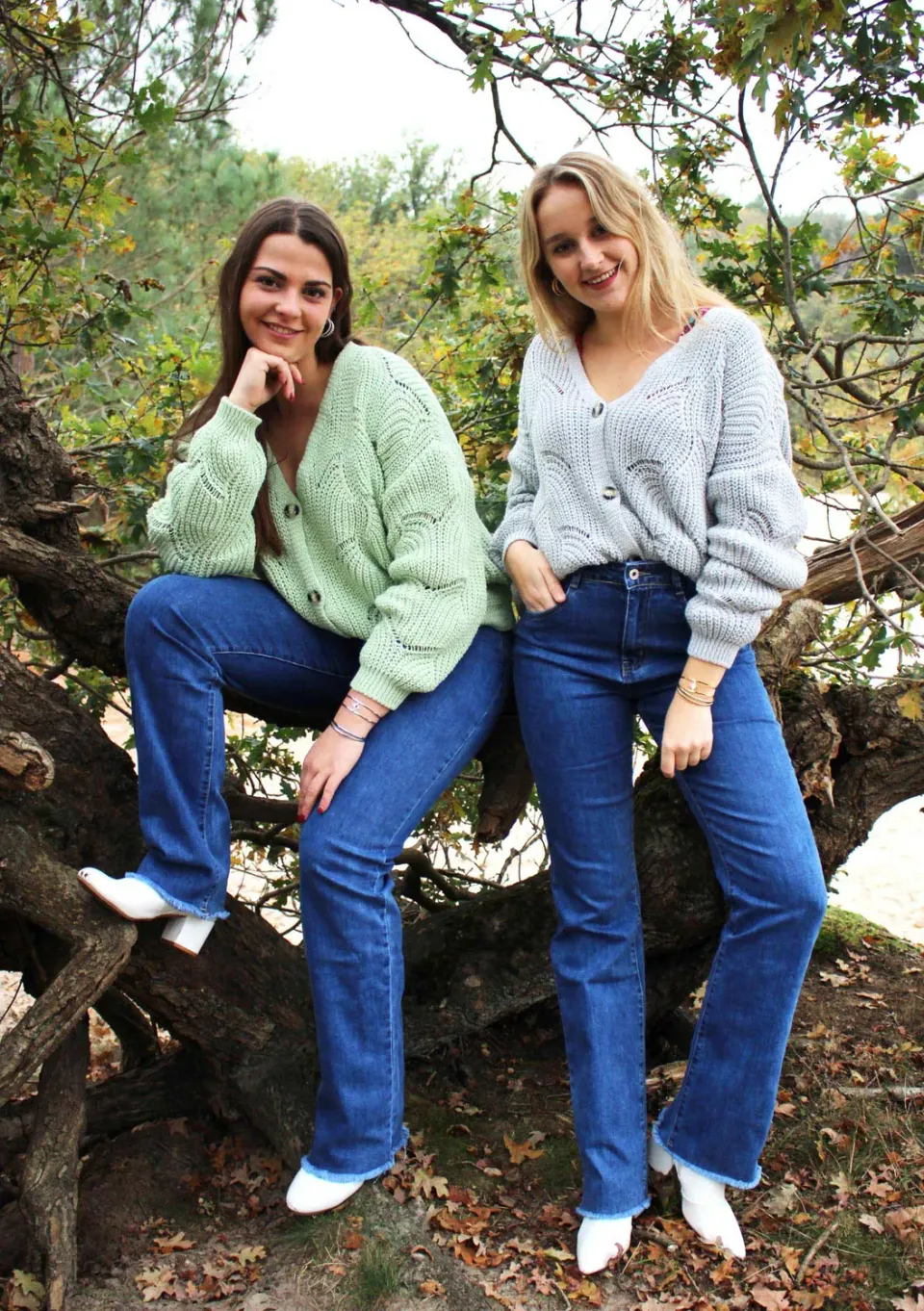 LOVEDRUNKY Wide Leg jeans denim blauw hoge taille